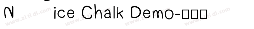 Nice Chalk Demo字体转换